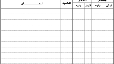 نموذج فاتورة مبيعات